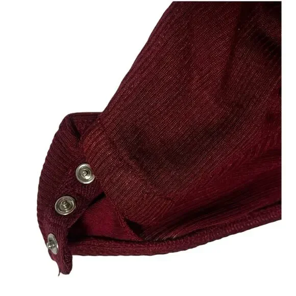 Free People Magdalena Burgundy Bodysuit, Sz XS, NEW! - Picture 7 of 8